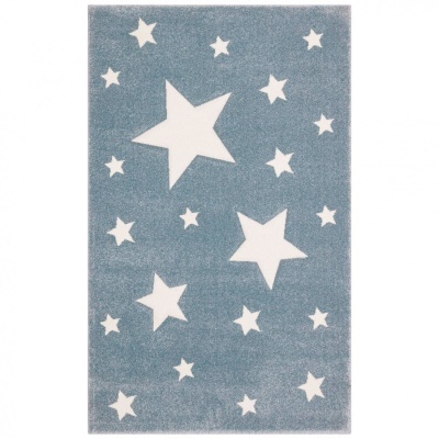 Tapete azul com estrelas brancas