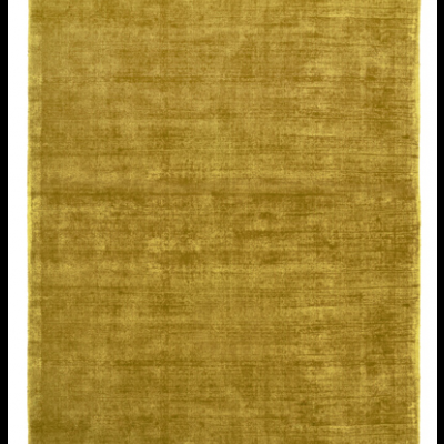 Tapete amarelo mostarda liso com textura aveludada