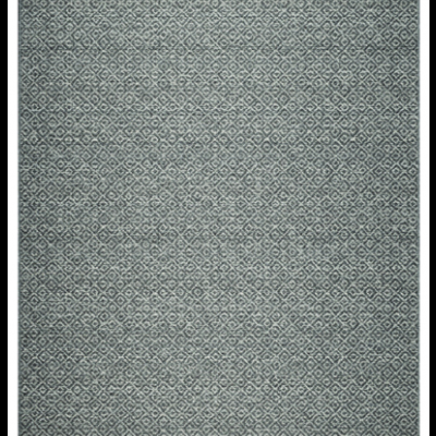 Tapete cinza com padrão geométrico em tons de azul claro