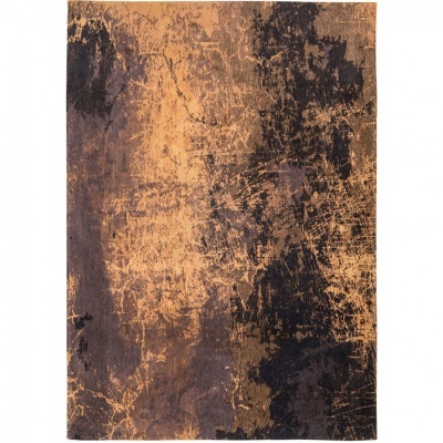 Tapete abstrato castanho preto dourado com textura de manchas e riscos