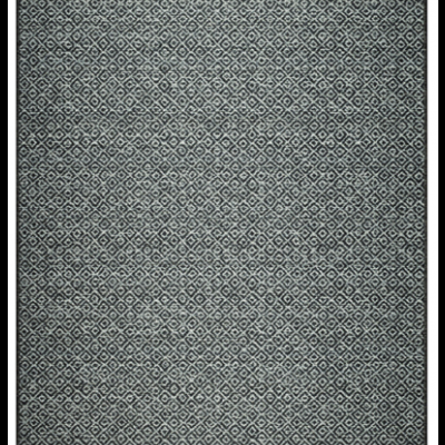 Tapete cinzento com padrão geométrico de losangos