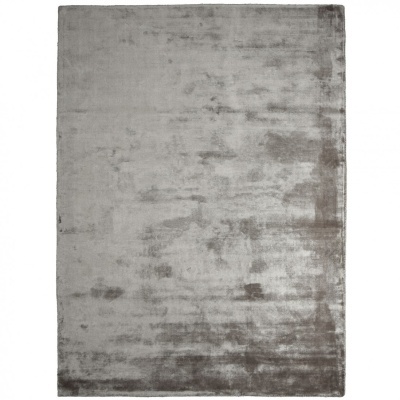 Tapete cinzento retangular com textura suave e brilhante