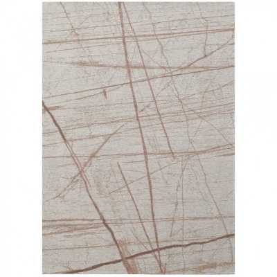 Tapete bege claro com linhas castanhas finas e padrão abstrato