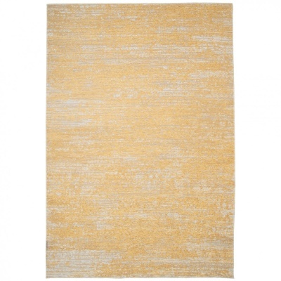 Tapete amarelo com padrões cinza claro