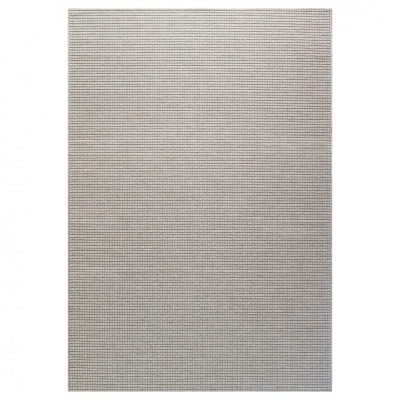 Tapete cinzento claro com padrão de grelhas em relevo