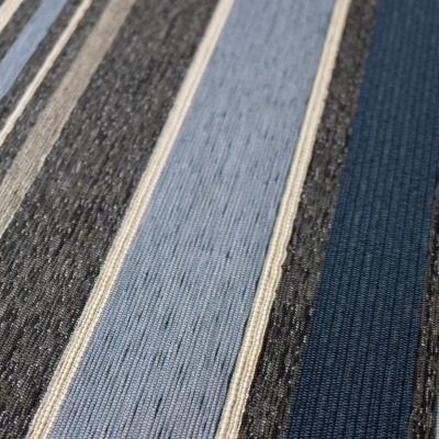 tecido riscas verticais cinza e azul texturizado