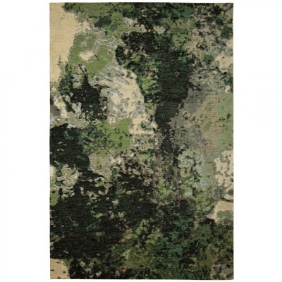 Tapete abstrato verde, preto, cinza e bege