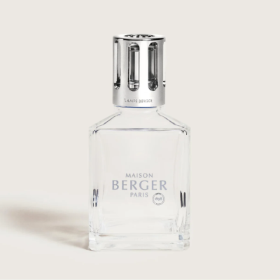 Frasco de vidro Maison Berger Paris com tampa prateada