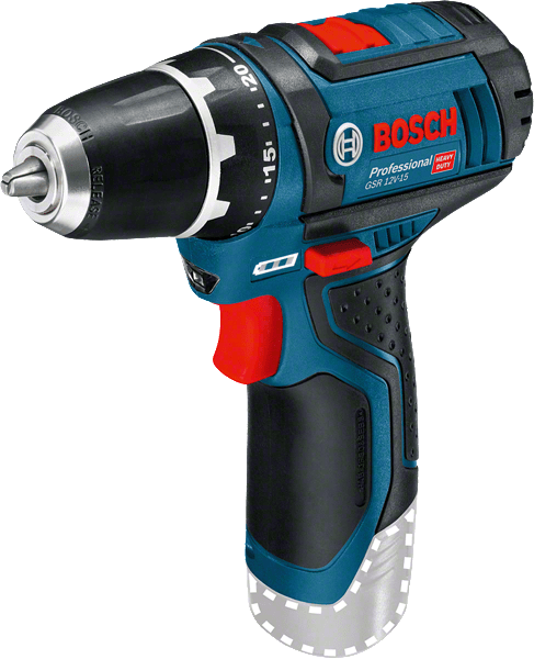BOSCH GSR 12V-15 Aparafusadora sem fio Parafusadeira elétrica azul escuro e preta da Bosch Professional com detalhes vermelhos