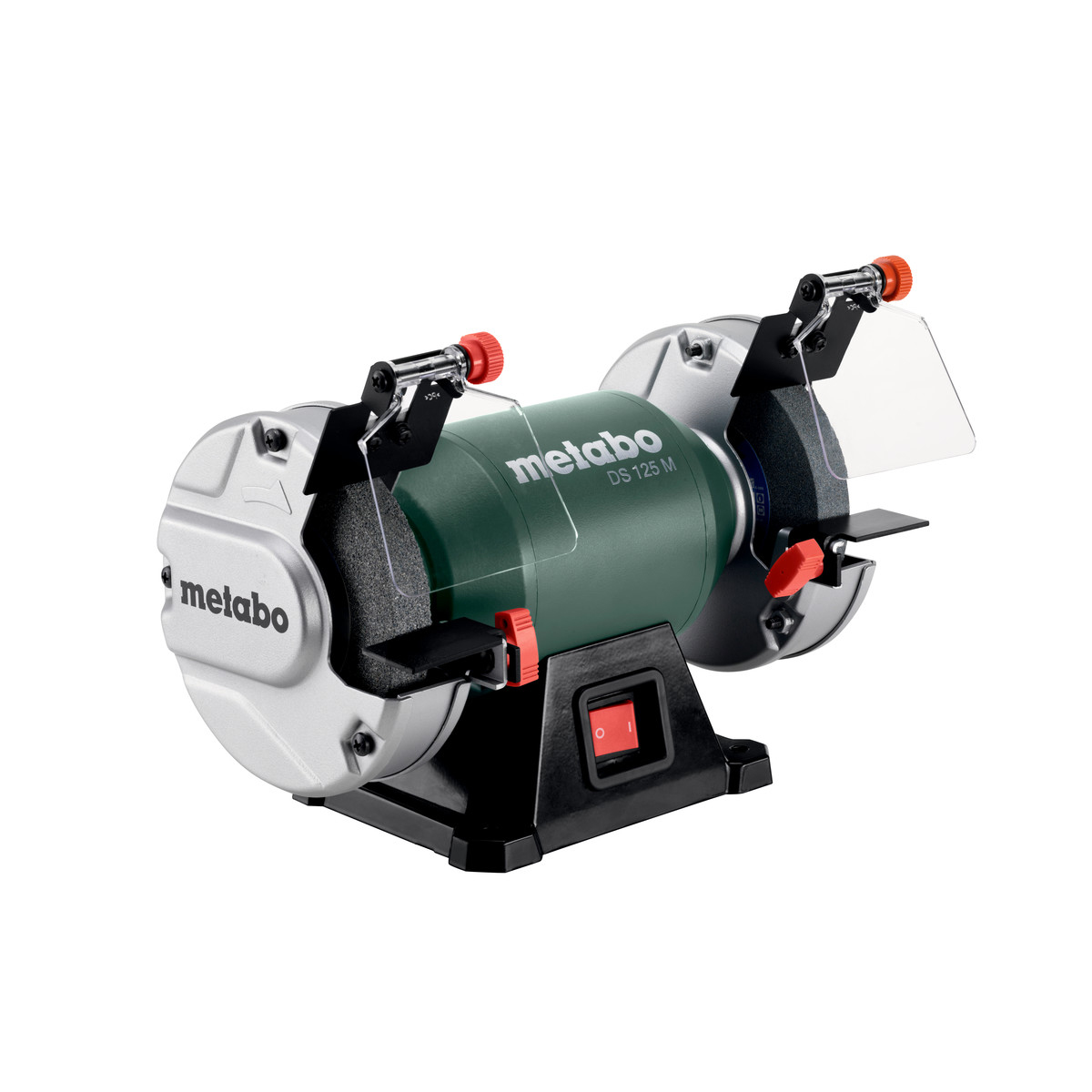METABO DS 125 M Esmeriladora de Bancada Amoladora dupla Metabo CG 125 M com rodas abrasivas e proteções de plástico