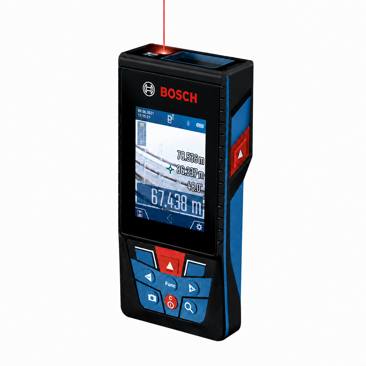 BOSCH PRO GLM 150-27 C Medidor laser Dispositivo de medição a laser Bosch com ecrã digital a cores e feixe laser vermelho