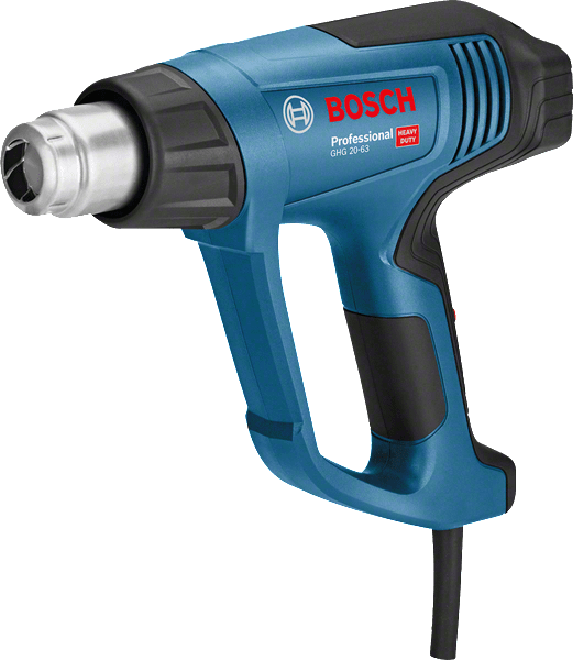 BOSCH GHG 20-63 Soprador de ar quente Máquina de calor Bosch azul e preto com etiqueta Professional