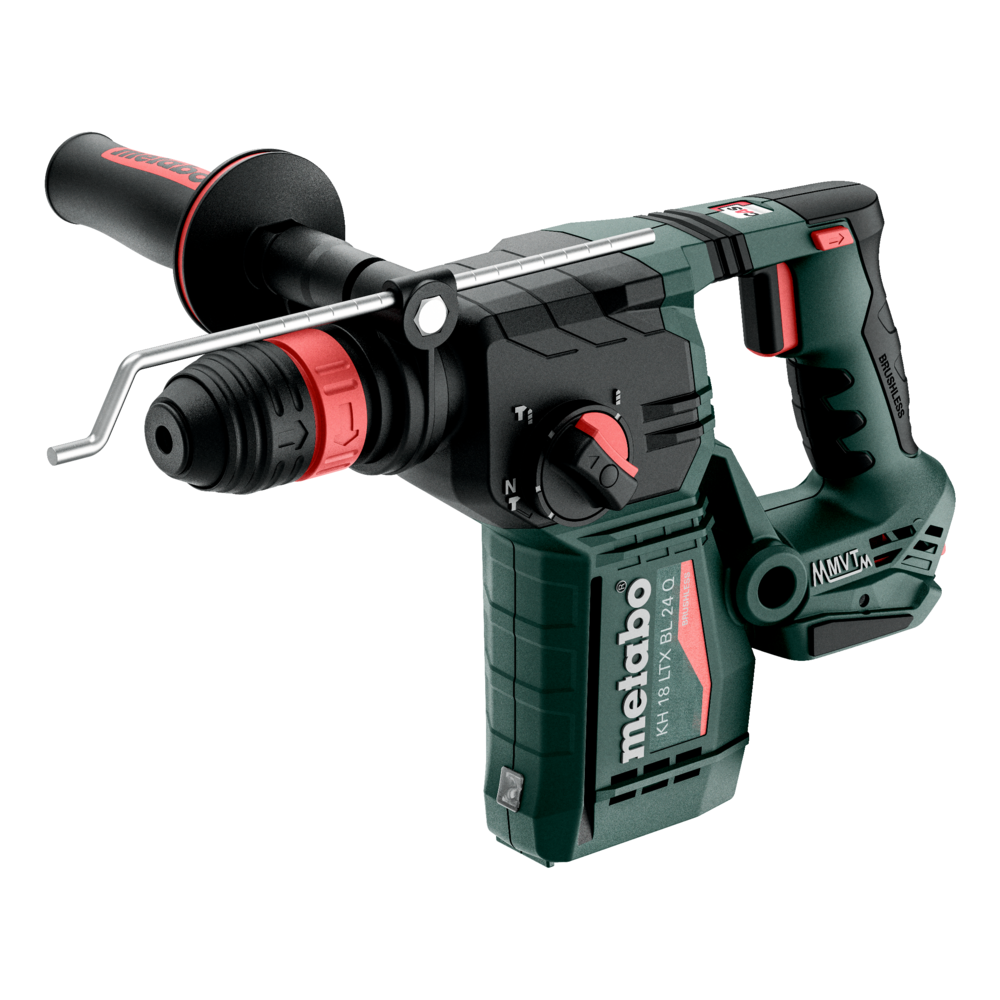 METABO KH 18 LTX BL 24 Q Martelo perfurador Martelo perfurador a bateria verde, preto e vermelho Metabo KH 18 LTX BL 24 Q
