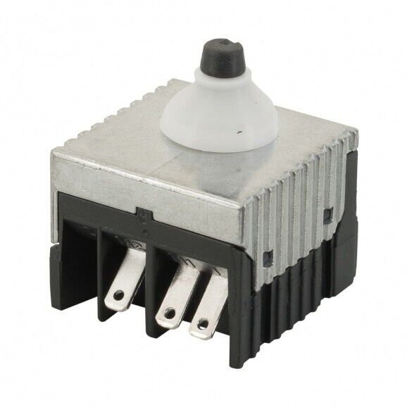 BOSCH Interruptor (GWS 7-115; GWS 700) Conector elétrico metálico com três terminais e botão branco
