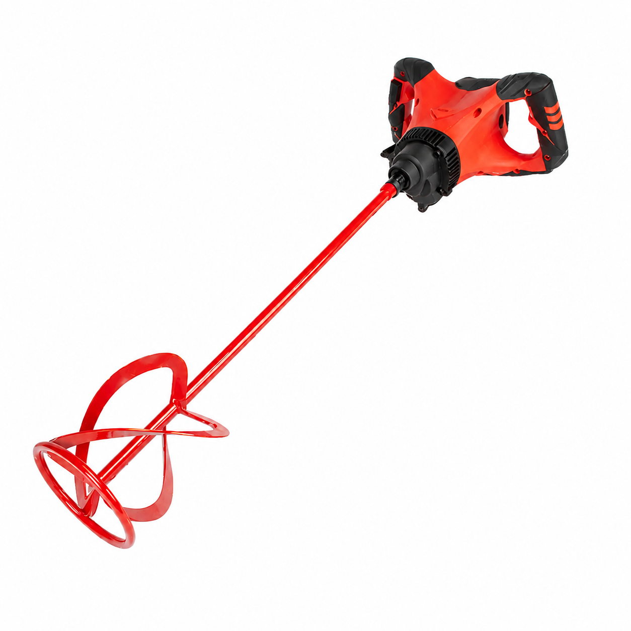 RUBI RUBIMIX-9 SUPERTORQUE Misturador Misturador elétrico de tinta vermelho com pega dupla e hélice metálica