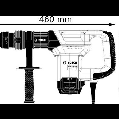 Ferramenta elétrica Bosch Professional com medidas 460 mm x 235 mm