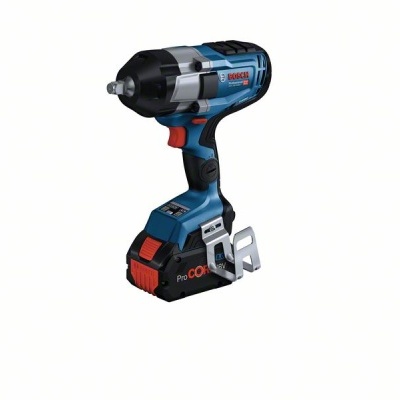 Berbequim de impacto Bosch ProCORE18V azul e preto com suporte metálico