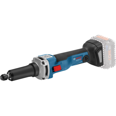 Rebarbadora Bosch Professional a bateria azul e preta com botão vermelho.