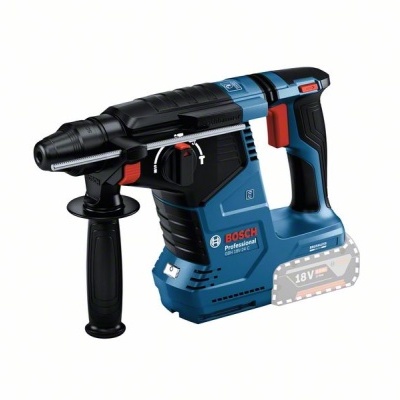 Martelo perfurador elétrico Bosch Professional azul e preto com punho lateral