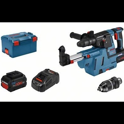 Conjunto de ferramenta elétrica Bosch com bateria, carregador e caixa azul