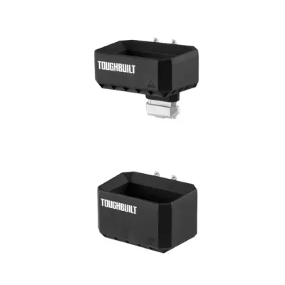 Caixas de armazenamento pretas TOUGHBUILT com base metálica