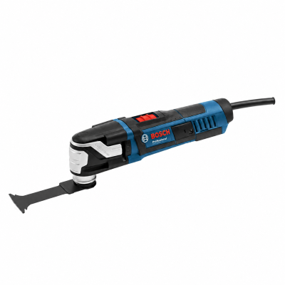 Ferramenta multifuncional Bosch Professional azul e preta com cabo