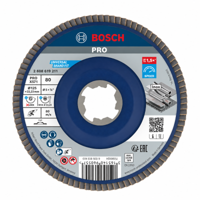 Disco de lixa Bosch PRO azul para esmerilhadeira