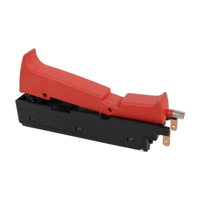 Interruptor de botão vermelho com base preta