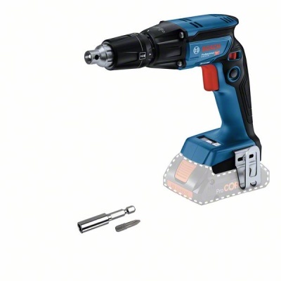 Ferramenta de impacto BOSCH PROFESSIONAL azul e preta com adaptador e ponteira