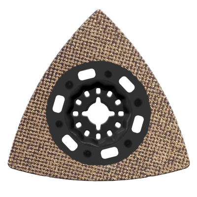 Acessório abrasivo triangular castanho para ferramenta elétrica