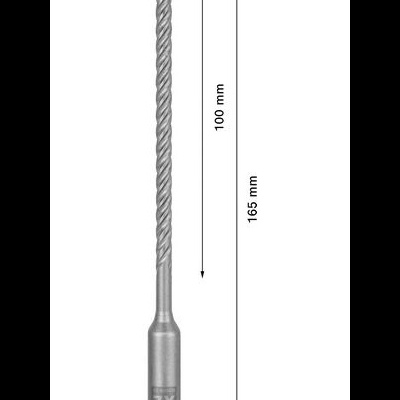Broca metal com ponta azul e corpo prateado com marcação 7X