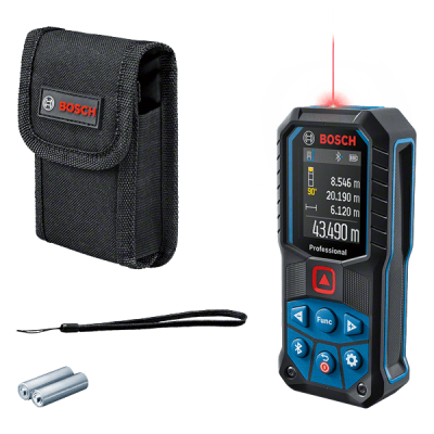 Medidor a laser Bosch profissional com ecrã e capa preta