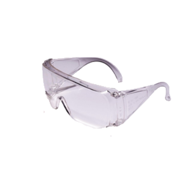Óculos de proteção transparentes com armação envolvente