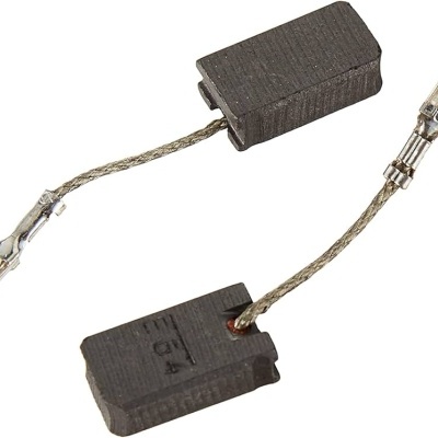 escovas de carvão para motor elétrico com fios metálicos e terminais