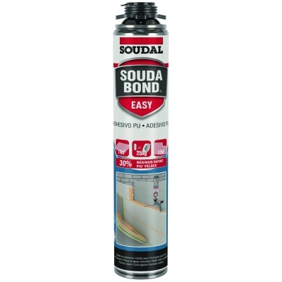 Embalagem cilíndrica metálica de adesivo PU Soudal Souda Bond Easy