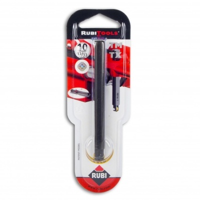 Suporte para lâminas de corte Rubi em embalagem de plástico e cartão