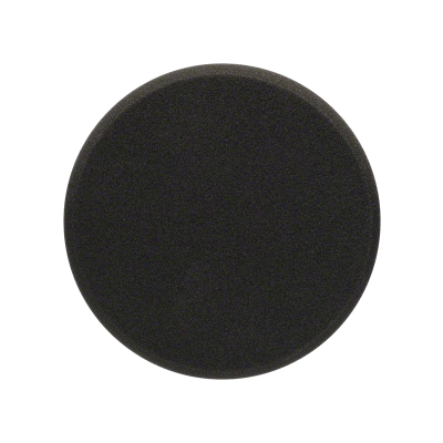 Espuma preta redonda com textura fina