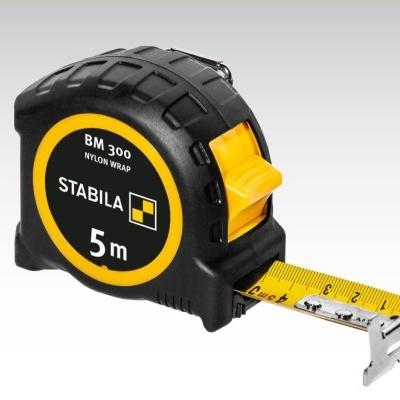Trena STABILA BM 300 5m preta e amarela