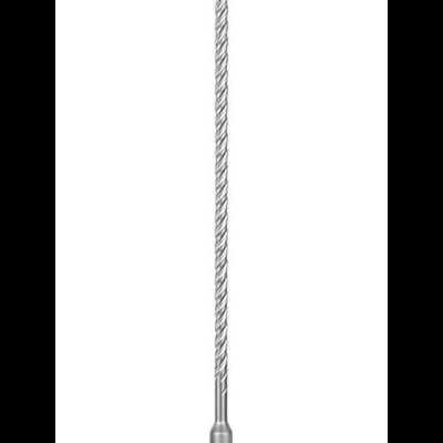 Broca longa metálica espiralada com ponta azul