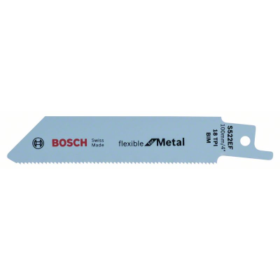 Lâmina de serra Bosch azul para metal flexível com texto
