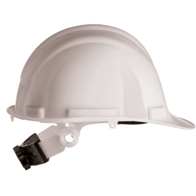Capacete de segurança branco em plástico