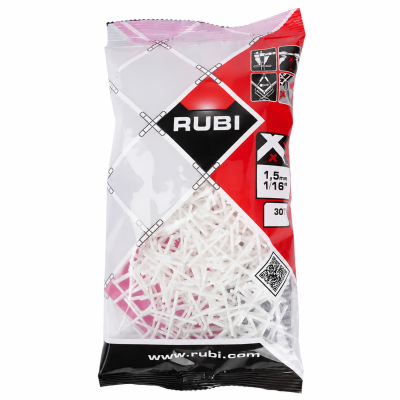 Saco de espaçadores brancos de plástico da marca RUBI para azulejos