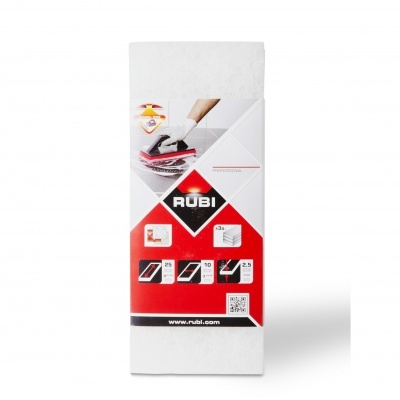 Embala gem de ferramenta de mão RUBI com cores branco, vermelho e preto