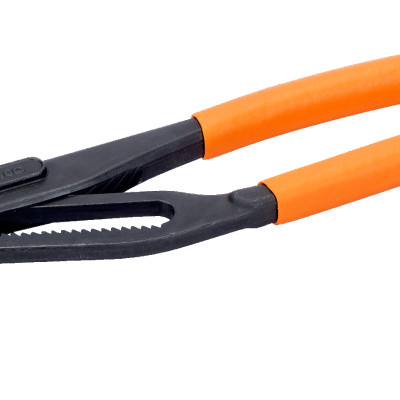 Chave ajustável preta com cabos laranja