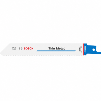 Lâmina de serra fina para metal BOSCH com cores branca e azul