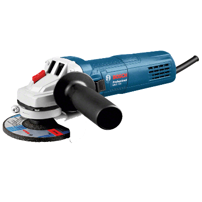 Esmerilhadora angular BOSCH Professional GWS 750 azul e branco com pega preta
