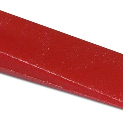 Barra de sabão vermelha lisa e alongada