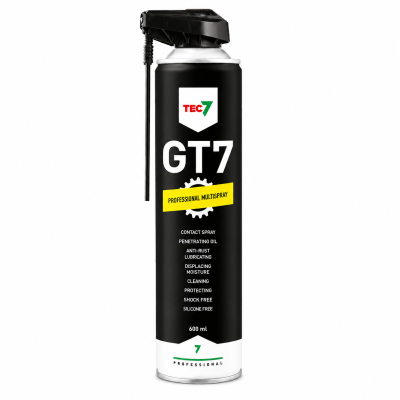 Lata de spray GT7 Professional Multispray da TEC7 com aplicador preto