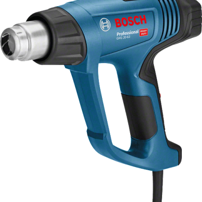 Máquina de calor Bosch azul e preto com etiqueta Professional