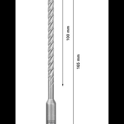 Broca prateada com ponta azul e marca 7X